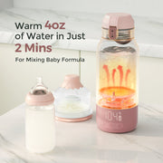 Momcozy Portable Bottle Warmer, 17oz Capacity, Dual Heating Modes, Leak-Proof Design, BPA-Free