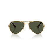 Ray-Ban RB3925 Aviator Max Sunglasses, Gold Metal Frame, Green Crystal Lenses, Unisex, 58mm