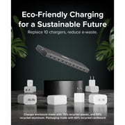 Plugable USB-C Charging Station, 10 Port, 100W PriorityShare Technology, Space Gray, PS-10CC