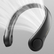 JISULIFE 5 Speed Portable Neck Fan, Black - Low-Noise