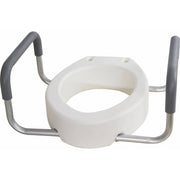 Essential Medical Supply B5083 Elevated Toilet Seat with Arms, Elongated