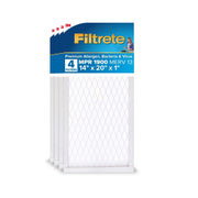 Filtrete 14x20x1 HVAC Furnace Air Filter, MPR 1900, MERV 13, Ultimate Allergen Reduction, 4 Pack, UA05-4
