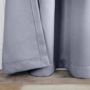 Home City Inc. Superior Solid Room Darkening Curtain Set, Stone Blue, 2-Pack, 42 x 96 in