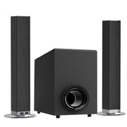 Cowin SoundBar for Smart TV, 120W Output with Subwoofer, Bluetooth 5.0, 3 Equalizer Modes, Volume Boost, ARC/Optical/AUX Connectivity, 2-in-1 Detachable Design, Black
