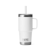 YETI Rambler 25 oz Straw Mug, Insulated Stainless Steel, White, 21071501801
