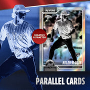 Topps 2026 Chrome Baseball Mega Box, 42 Cards, Exclusive X-Fractor Parallels, Rare Gold Logoman Inserts, MLB Trading Cards, FGC006630