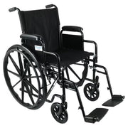 Equate Lightweight Foldable Steel Wheelchair with 18