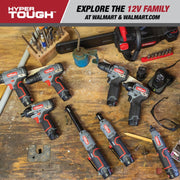 Hyper Tough 80070 Max Brushless 12V 1/4-inch Cordless Die Grinder with 1.5AH Lithium-Ion Battery and Charger