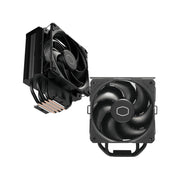 Cooler Master Hyper 212 Black Edition CPU Cooler, 120mm PWM Fan, 4 Copper Heat Pipes, Aluminum Heatsink, Quiet Operation, Compatible with AMD AM5/AM4 and Intel LGA1700/1200