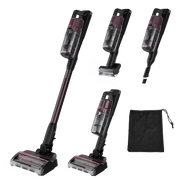 BISSELL PowerClean DualBrush Cordless Stick Vacuum, HEPA Sealed Allergen System, FurFinder Headlights, Self-Standing Design, 50-Minute Battery Life, 8 lb, 4373
