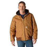Carhartt Men's Iconic J140 Firm Duck Active Jacket, Brown, 4X-Large Tall, 106673