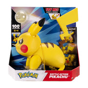 Jazwares Pokmon Battle Action Pikachu Interactive Figure, 12-Inch with Electric Attack, Light-Up Tail, Touch Sensors, Authentic Sounds, PKW4857
