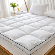 Justlet Extra Thick Queen Mattress Topper, White