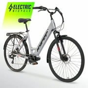 Hyper Bicycles HYP-E700-1300 36V 700C Commuter Electric Bike for Adults, Matte Gray