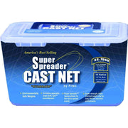 Fitec SS1000 Super Spreader Cast Net, Clear Monofilament, 6 Ft Radius, 3/8 In Mesh