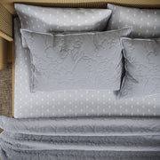 Beautiful Bedding Collection By Drew Barrymore King Size Cotton Slub Quilt Reversible Cornflower Blue