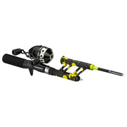 ProFISHiency PCSPLATGREEN Pocket Combo Micro Telescopic Spincast Combo, Green Splatter