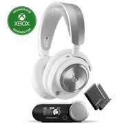 SteelSeries Arctis Nova Pro Wireless Gaming Headset, Multi-System Connectivity, Active Noise Cancellation, Infinity Power System, USB-C, White, 61525