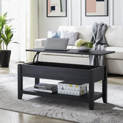 Mainstays MSS336249972002 Lift Top Coffee Table with Storage Shelf, Blackwood