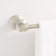 Signature Hardware SHPT24TBZBN Pendleton 24 in. Wall Mounted Single Towel Bar in Brushed Nickel