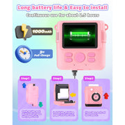 Byserten ABS-681 Kids 8MP Instant Print Portable Digital Cameras, Age 6-12 Pink
