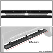 DNA Motoring Black 6 Inch Flat Side Step Bar Running Boards for 09-24 Ram 1500 Classic, Ram 2500, Ram 3500 Crew Cab STEPB-A-0028