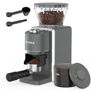 VAVSEA Conical Burr Coffee Grinder, 35 Grind Settings, Electric Bean Grinder for Espresso, Drip, Pour Over, Cold Brew, French Press, Matte Gray