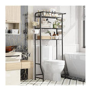 DTIG 3 Shelf Sailing Ship-Shaped over the Toilet Rack, Black
