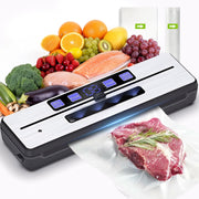 Aartvark Tees Food Vacuum Sealer Machine, 7 Vacuum Modes, Built-in Cutter, Digital Countdown Timer, External Suction Nozzle, Stainless Steel Panel, Black, 17576614032