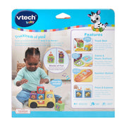 VTech Baby Beep & Go Blocks Interactive Animal Toy with Light-Up Number Button, Multi-Color, Ages 6 Months and Up