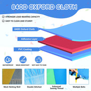 Ktaxon 11-in-1 Inflatable Bounce House with Water Slide, Kiosk Theme Water Park for Kids Backyard