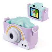 Vivitar 44379A-RNBW Kidzcam Camera for Kids, Rainbow Camera with 1080p Video and Games, Purple