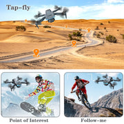 Freecat F194 GPS Drones with Camera for Adults, F194 1080HD Foldable Lightweigh Drones Quadcopter, 2 Battery, Black