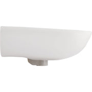 Signature Hardware Rainsville 23in Porcelain Wall-Mounted Bathroom Sink, White, 3 Faucet Holes at 8in Centers, Overflow, 953839-8
