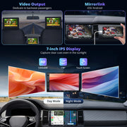 ATOTO F7WG2A7WEM-S01 F7WE Double Din Car Stereo with Bluetooth, Wireless Apple Carplay & Android Auto, 7 Inch Touch Screen with HD Rearview Camera