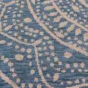 Mainstays Blue Global Medallion Indoor Outdoor Area Rug 6'6