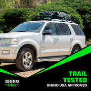 Rhino USA Heavy Duty Waterproof Rooftop Cargo Carrier, 17.7 Cubic Feet, Black, Universal Fit, AC-SBRT177-SB-W-C