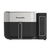 PowerXL AIRMAX Air Fryer, 6.3Qt Capacity, Max Power Technology, Two-Tier Cooking, Stainless Steel