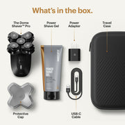 MANSCAPED 70-00251 The Dome Shaver Pro Precision Pack, Black