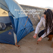 Kelty Late Start 1P Backpacking Tent, Lightweight 3-Season Shelter with Quick Corners, Aluminum Poles, Waterproof Poly Fly, Sea Spray, 40820624