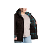 Berne WCH65DBNR560 Softstone Duck Barn Coat for Ladies - Dark Brown - 3XL