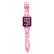 Sanrio HK4152NVWM Hello Kitty Unisex Child Smart Watch with Silicone Strap with Rectangular Pink Case 42MM