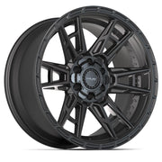 4PLAY Wheels SET-4PS20-20090-6D55-6B1 4PS20 Satin Black 20x9 Inch Alloy Rims, Dual Bolt Pattern 6x135 and 6x139.7, Set of 4