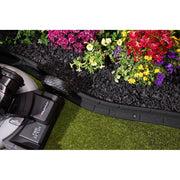 GroundSmart Roman Brick Landscape Edging  4  Black Rubber Garden Edging Border  6 pack