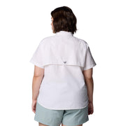 Columbia PFG Bahama II Women's Short-Sleeve Fishing Shirt, White, Relaxed Fit, UPF 50 Sun Protection, 209299