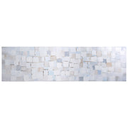 Empire Art Direct Abstract Textured Hand Painted Canvas Wall Art, Metallic Finish, 20 in x 72 in, Frozen Tundra MAR-CB9878-7220
