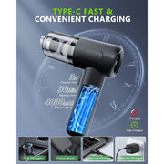 TRAKAR Handheld Vacuum Cleaner 4-in-1 Multifunctional, 20000PA Suction, Cordless Rechargeable with LED Light and Multiple Nozzles