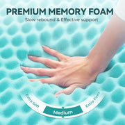 BDEUS 2 Inch Gel Cooling Memory Foam Mattress Topper, Twin Size