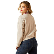 Ariat Essential Crew Long-Sleeve Sweatshirt for Ladies - Oatmeal - M