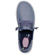 Heydude Wendy Funk Friendship Lace Slip-On Shoes for Women, Navy Blue, Size 11, 44246